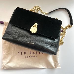 Ted Baker Women’s crossbody - Leather with suede detail - Black